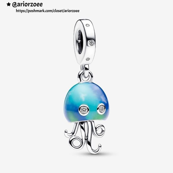 Pandora Color-changing Jellyfish Dangle Charm - Picture 1 of 2